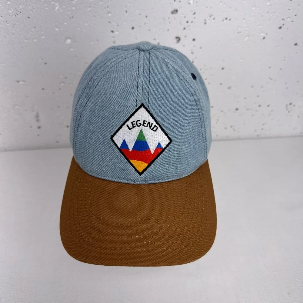 Legend 5 Panel Denim Adjustable Baseball Hat